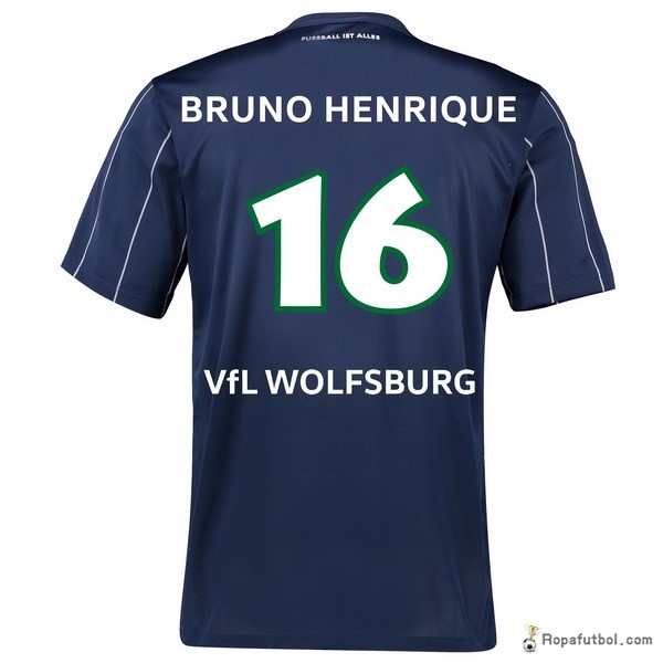 Camiseta VfL Wolfsburgo Replica Tercera Ropa Bruno Henrique 2016/17 Azul